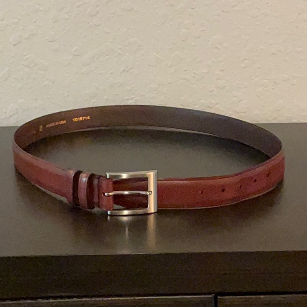 Allen Edmonds wide basic dress leather men’s belt